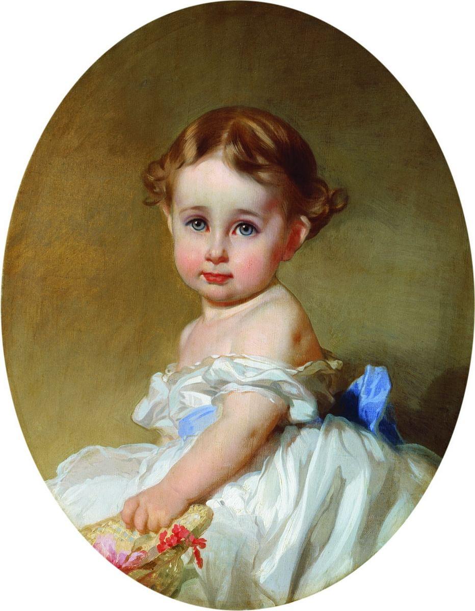 Иван Макаров. Портрет Варвары Львовой ребенком. 1867. Государственный художественный музей Алтайского края, Барнаул