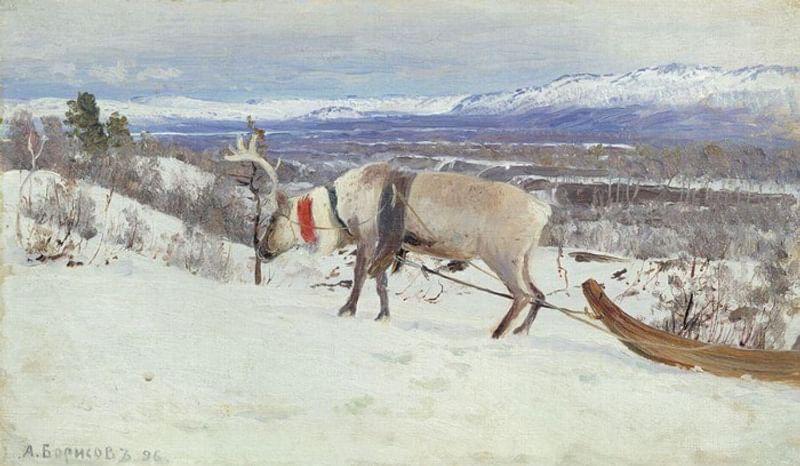 Александр Борисов. На Мурмане близ гавани. 1896. Третьяковская галерея