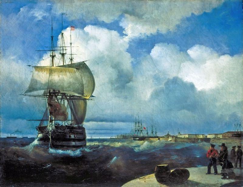 Большой рейд в Кронштадте. 1836. ГРМ