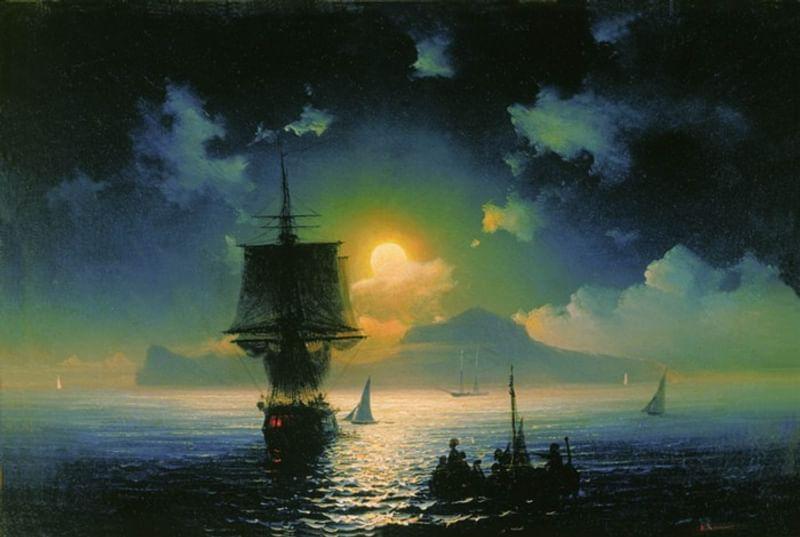 Лунная ночь на Капри. 1841. ГТГ