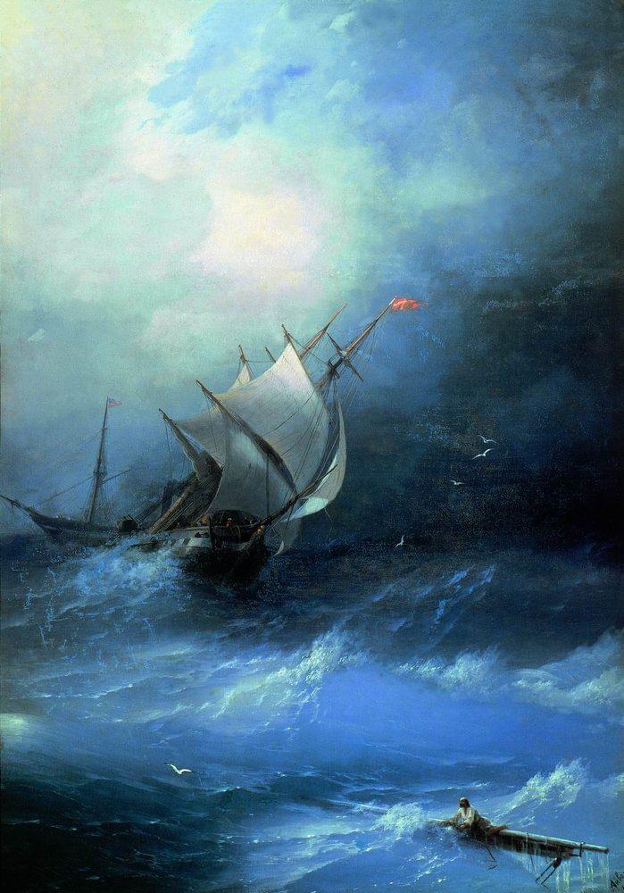 Буря на Ледовитом океане. 1864. Феодосийская картинная галерея им. И.К. Айвазовского