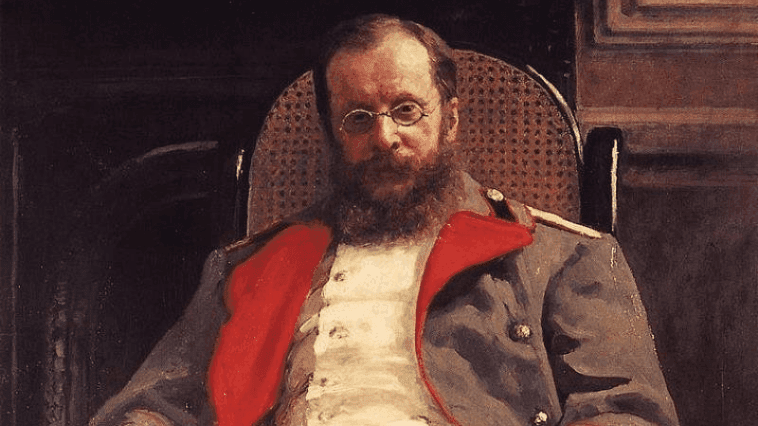 Илья Репин. Портрет композитора Цезаря Кюи (фрагмент). 1890. Государственная Третьяковская галерея, Москва