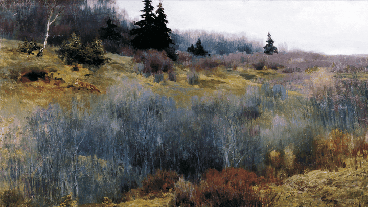 Алексей Степанов. Осень (фрагмент). 1900. Вятский художественный музей имени В.М. и А.М. Васнецовых, Киров