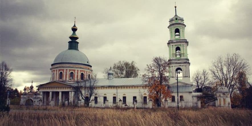 Основное изображение обзора объекта "Храм Илии Пророка в Палищах Владимирской области (Ильинский храм; Ильи Пророка храм; Пророко-Ильинский храм)"