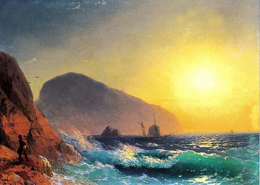 Иван Айвазовский. А.С. Пушкин в Гурзуфе. 1880. Одесский музей