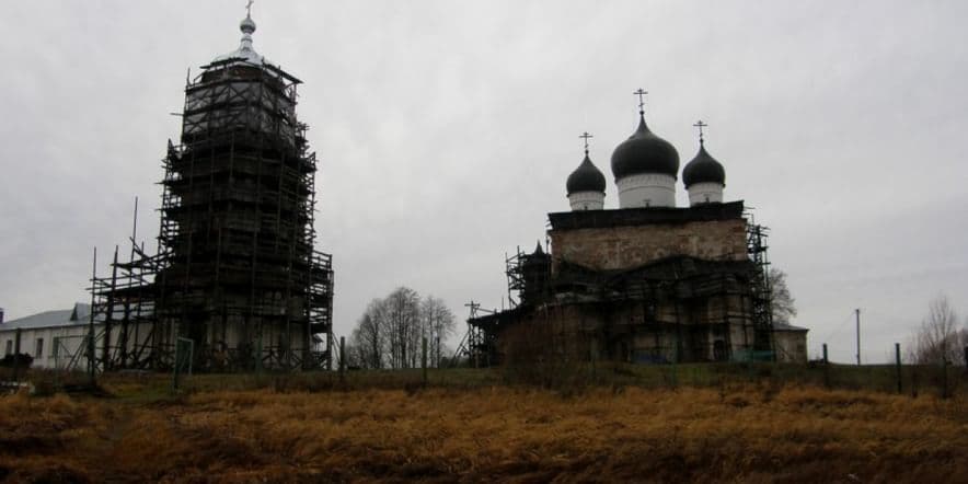 Основное изображение обзора объекта "Михайло-Клопский Троицкий мужской монастырь в Новгородской области"