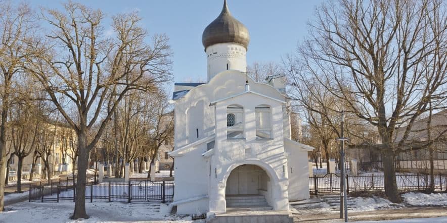 Основное изображение обзора объекта "Храм Георгия Победоносца со Взвоза в Пскове"