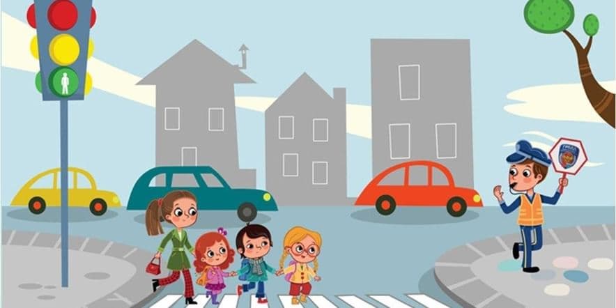 Основное изображение для события «Школа маленьких пешеходов» игровая программа для детей детского сада по ПДД