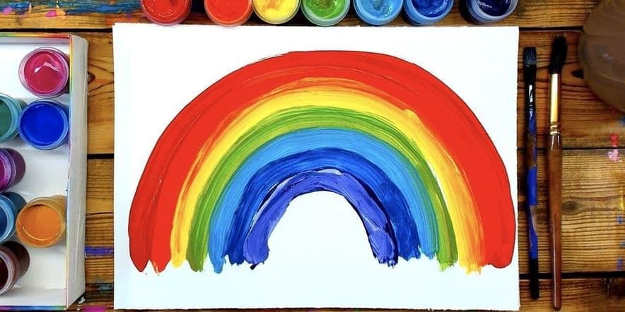 Основное изображение для события Мастер-класс по рисованию красками гуаши «Радужная арка»