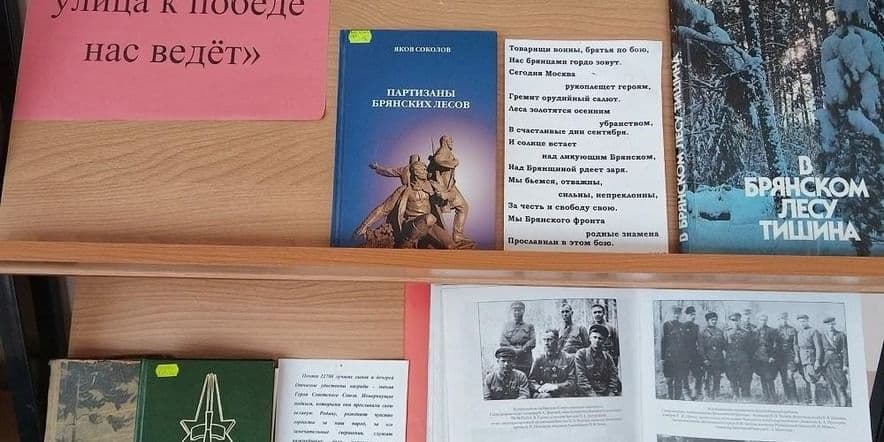 Основное изображение для события Выставка литературы «Брянская улица к Победе нас ведёт»