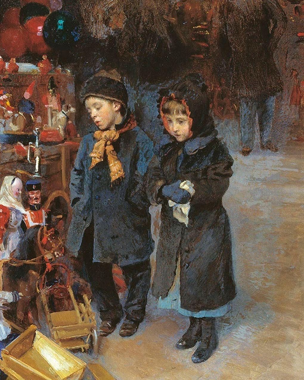 Владимир Маковский. Дети (фрагмент). 1897–1898. Переславль-Залесский историко-архитектурный и художественный музей-заповедник, Переславль-Залесский, Ярославская область