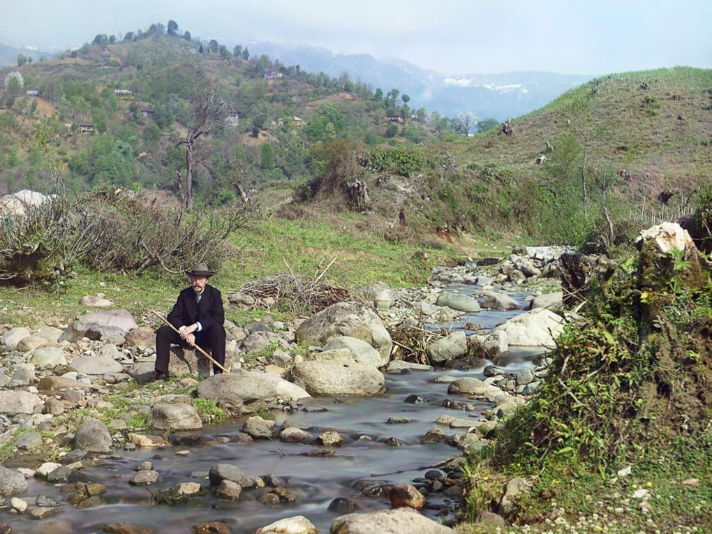 По реке Каролицхали. Этюд. Ортабатум, Грузия, 1912 год. Фотография: Сергей Прокудин-Горский / Библиотека Конгресса США, Вашингтон, США / <a href="http://www.prokudin-gorskiy.ru/" target="_blank">prokudin-gorskiy.ru</a>