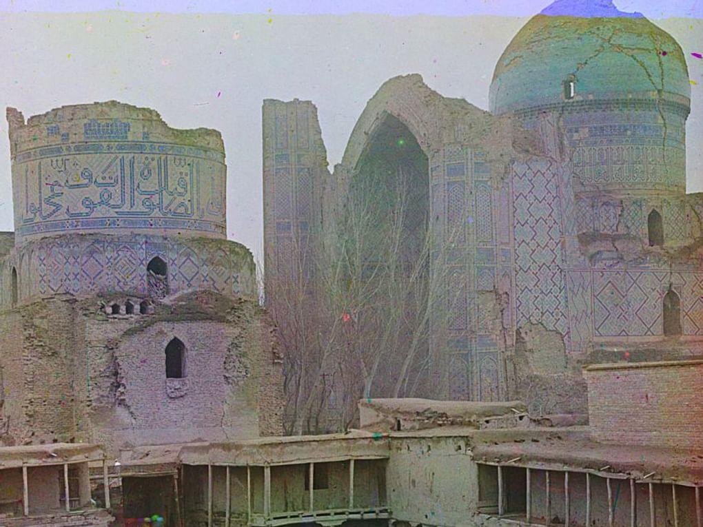 Мечеть Биби-Ханым. Самарканд, 1907 год. Фотография: Сергей Прокудин-Горский / Библиотека Конгресса США, Вашингтон, США / <a href="http://www.prokudin-gorskiy.ru/" target="_blank">prokudin-gorskiy.ru</a>