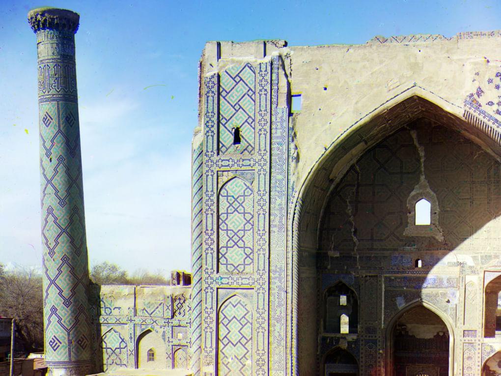 Медресе Улугбека. Самарканд, начало XX века. Фотография: Сергей Прокудин-Горский / Библиотека Конгресса США, Вашингтон, США / <a href="http://www.prokudin-gorskiy.ru/" target="_blank">prokudin-gorskiy.ru</a>