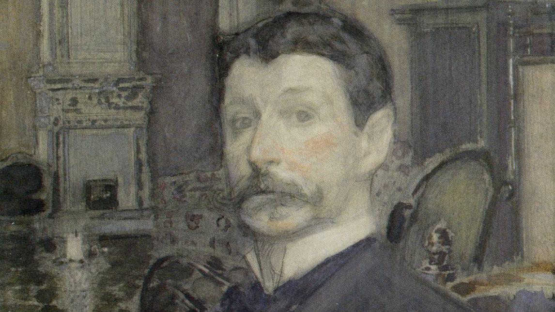 Михаил Врубель. Автопортрет с жемчужной раковиной (фрагмент). Конец 1904 — начало 1905 года. Государственный Русский музей, Санкт-Петербург