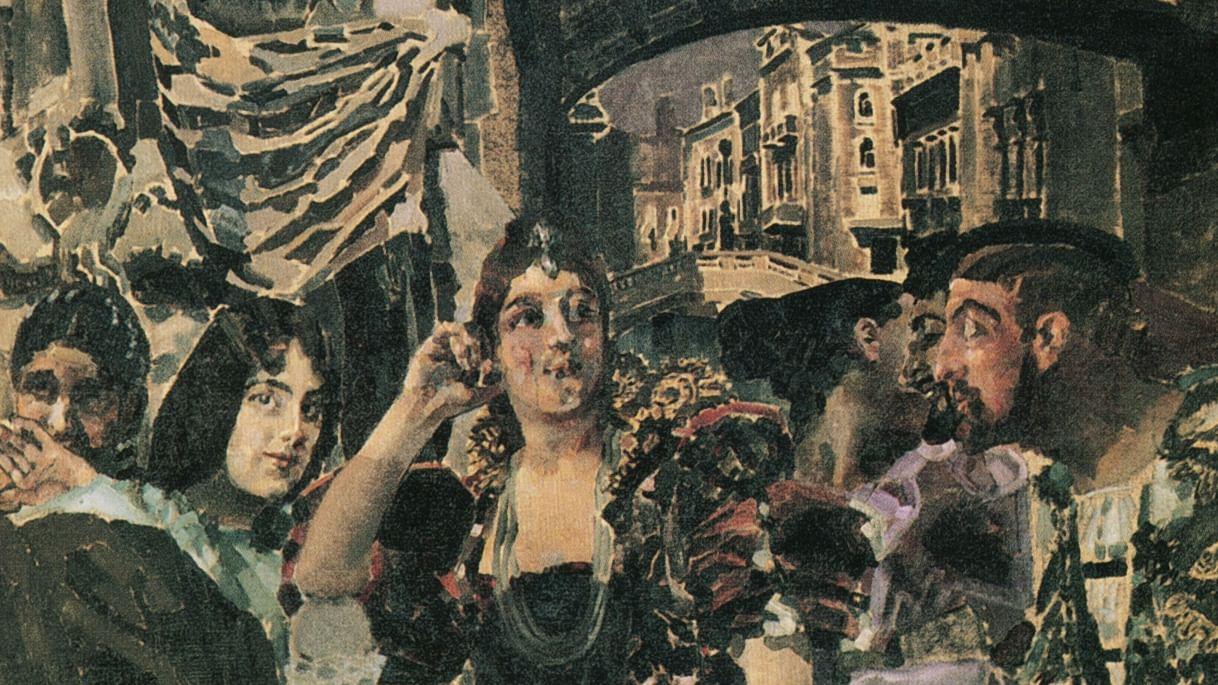 Михаил Врубель. Венеция (фрагмент). Декоративное панно, исполненное для дома Константина Дункера и Елизаветы Дункер в Москве. 1893. Государственный Русский музей, Санкт-Петербург