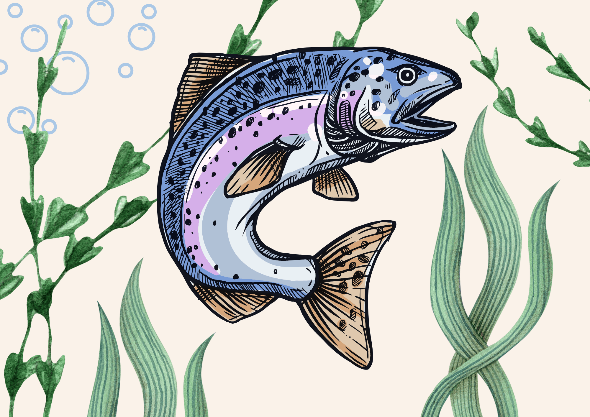 Рыбы Сахалина рисунки