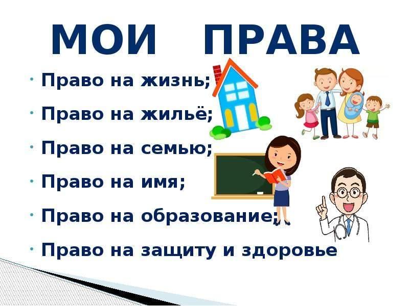 Презентация на тему мои права